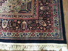 11' X 16' One-of-a-Kind Vintage Turkish Hand Made Wool Rug Hand Knotted Blue Wow - Jewel Rugs