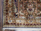 Semi Antique Persian Qum Silk Prayer Rug, Silk, Hand-Knotted, 3'6" x 5' - Jewel Rugs