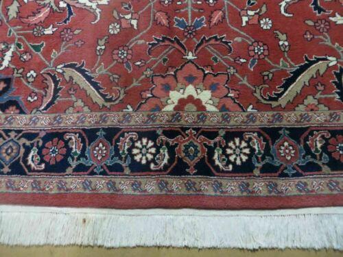 6' X 9' Vintage Hand Made India Floral Oriental Wool Rug Vegetable Dyes Nice Red - Jewel Rugs