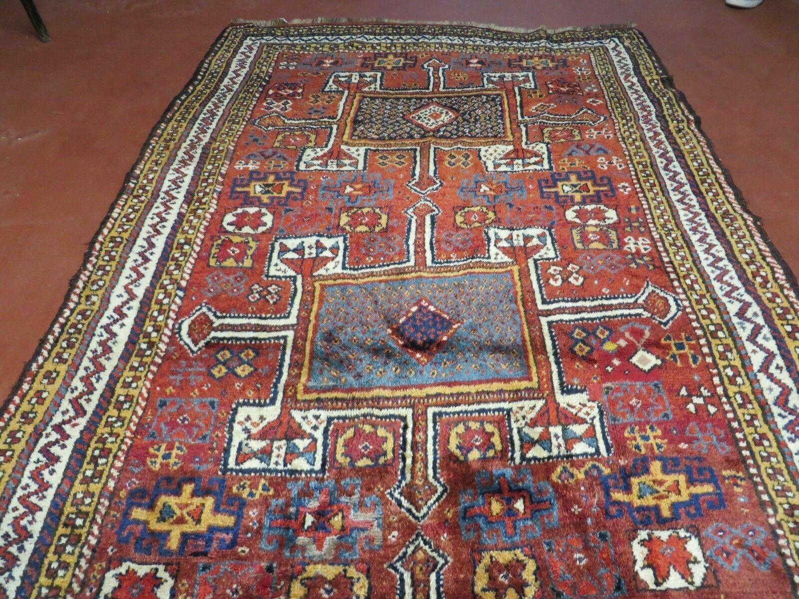 3' 7" X 9' Semi-Antique Handmade Moroccan Tribal Wool Rug Runner - Jewel Rugs