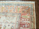 9' X 12' Hand Made Turkish Oushak Wool Rug Oatmeal Beige Coral Signed Wow - Jewel Rugs