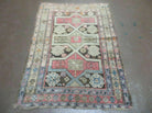 3' X 5' Antique 1920s Handmade Caucasian Kazak Shirvan Wool Rug Nice - Jewel Rugs