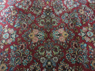 8' 8" X 12' Karastan Ivory Border Saroukk Pattern # 710 Wool Rug American Beauty - Jewel Rugs