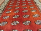 7' X 9' Vintage Handmade Bokhara Turkoman Pakistan Wool Rug Carpet Nice - Jewel Rugs