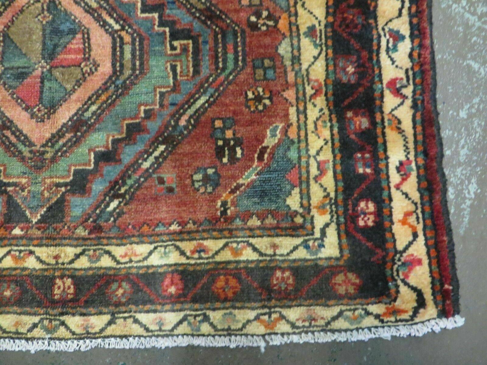 3' 6" X 10' Antique Handmade Turkish Wool Runner Rug Nice - Jewel Rugs