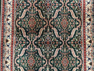 4x6 Indo Persian Bijar, Bidjar Design Carpet 4 x 6, Green Beige, Allover Design, Wool Oriental Rug, Hand Knotted Carpet, Vintage Indian Rug - Jewel Rugs