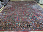 9' X 12' Handmade India Floral Oriental Wool Rug Red Hand Knotted Carpet Nice - Jewel Rugs