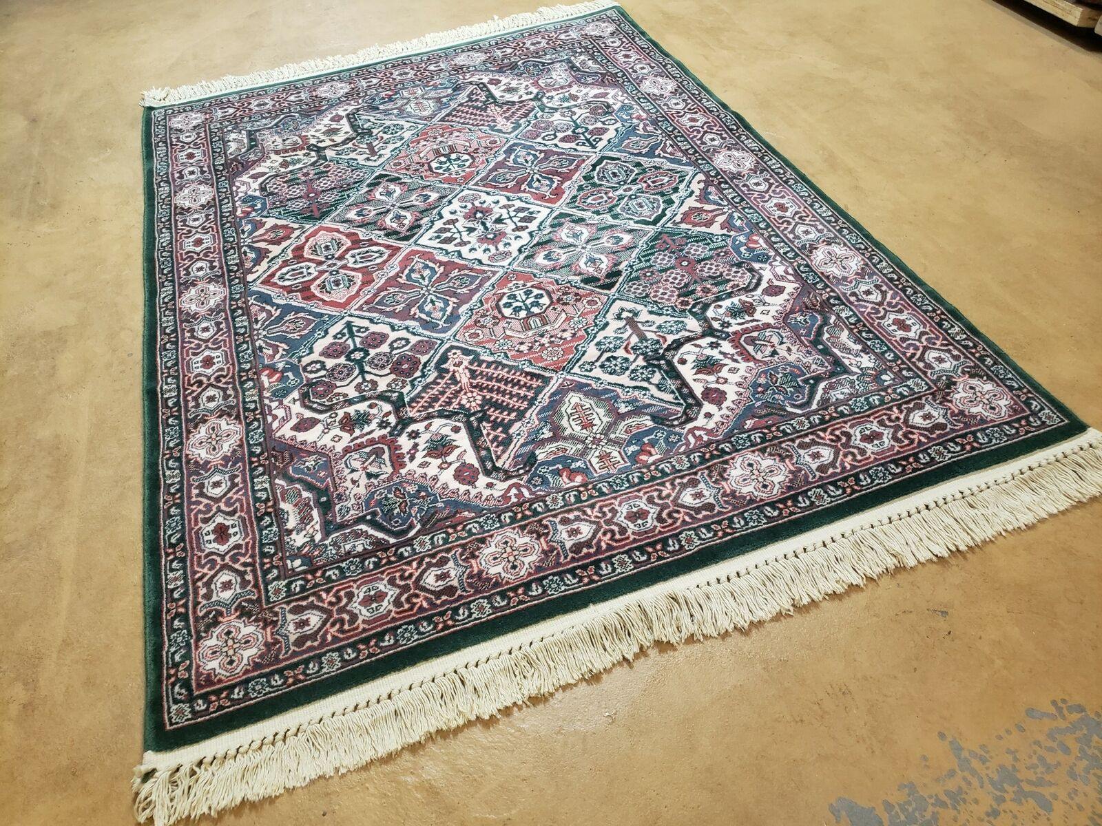 4' 1" X 5' 7" Karastan 500-1123 Green Joshagan Wool Rug Belgium Kara Shah - Jewel Rugs