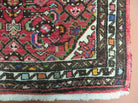 2.5' X 4' Vintage Red Handmade Indian Floral Oriental Rug - Jewel Rugs