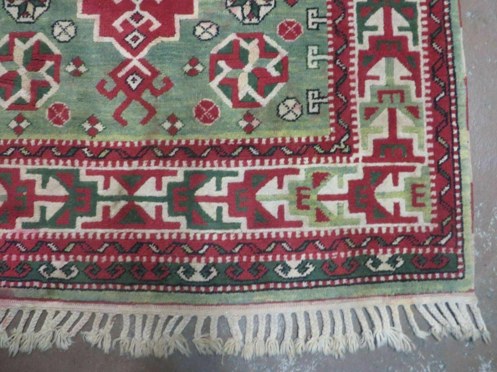 4' X 6' Vintage Handmade Turkish Kazak Design Wool Rug Carpet Nice - Jewel Rugs