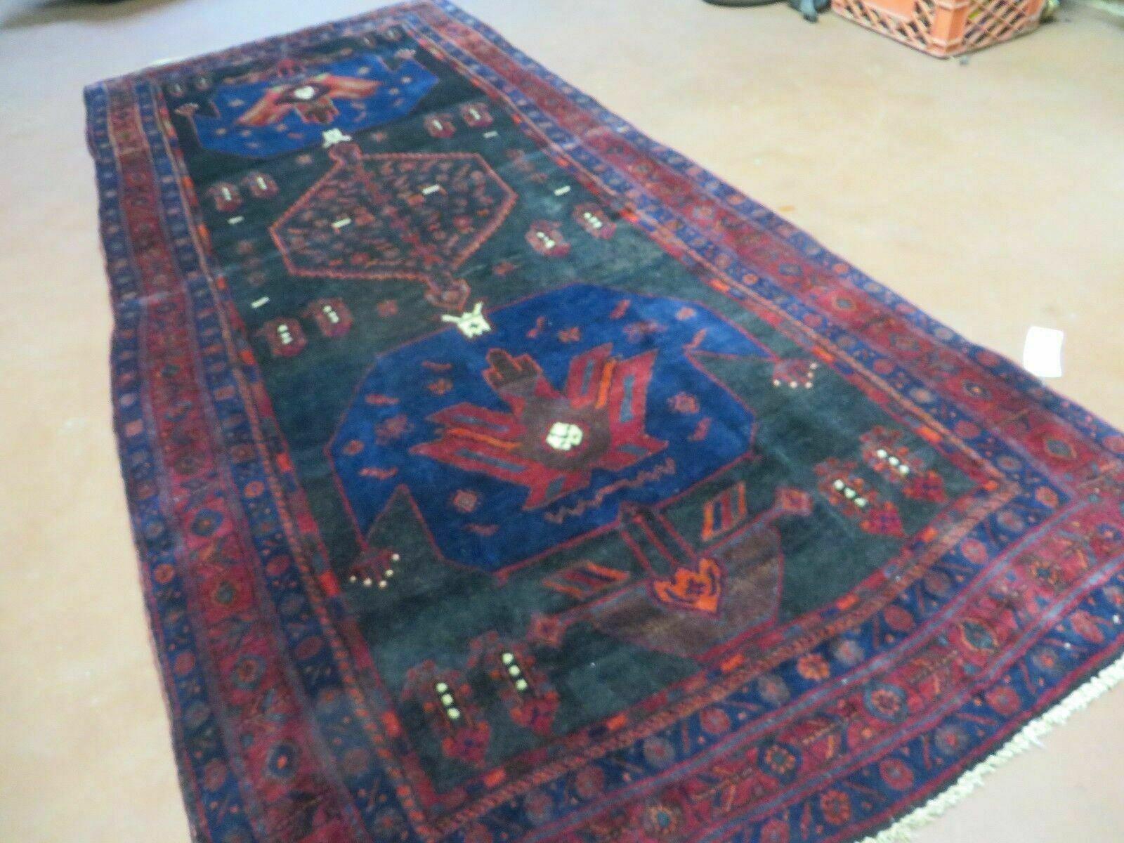 4' X 10' Antique Handmade Turkish Kazak Design Wool Rug # 629 - Jewel Rugs