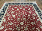 6' X 9' Vintage Fine Oriental Floral Handmade Wool Rug Vegetable Dyes Red Nice - Jewel Rugs