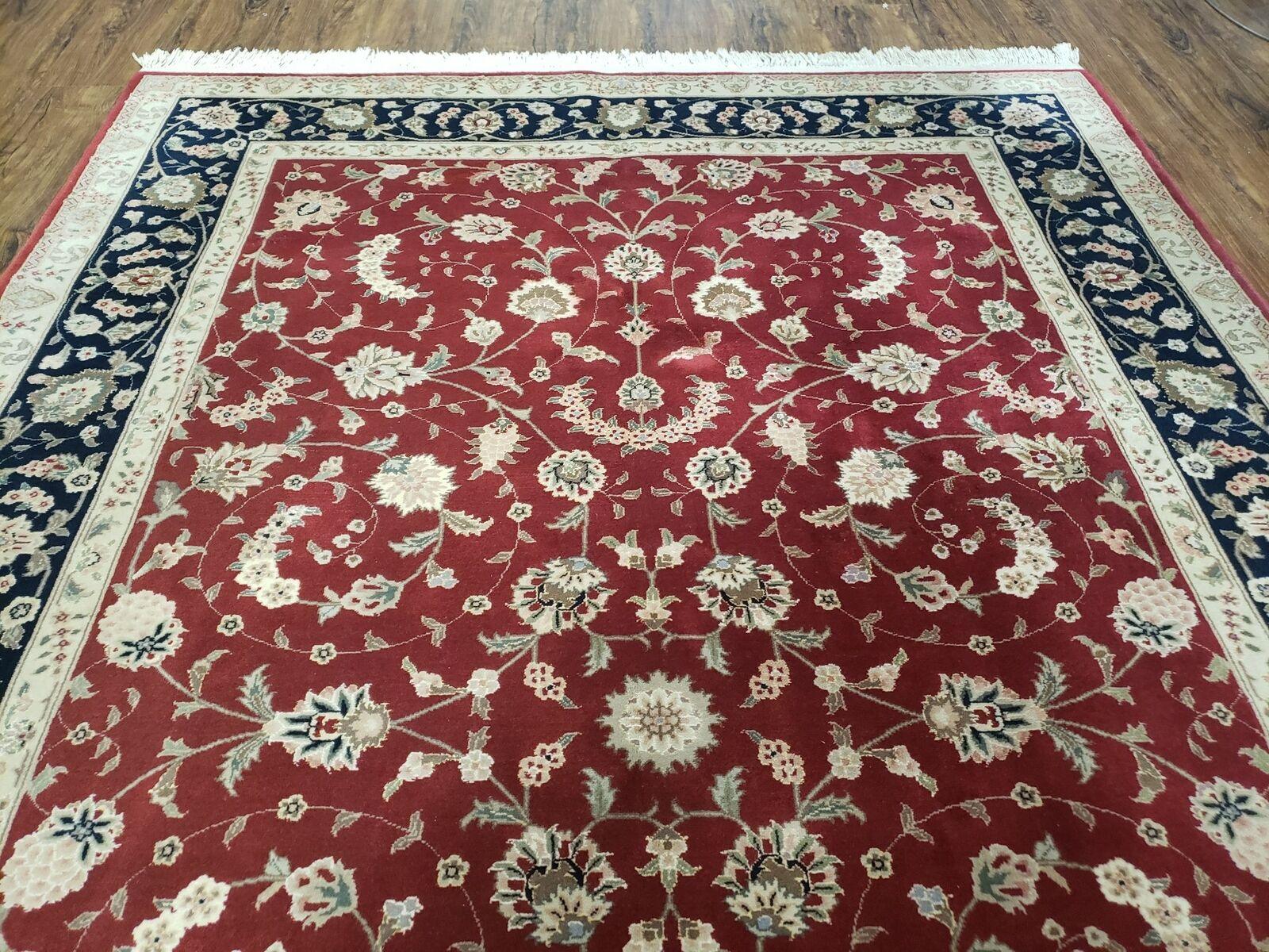 6' X 9' Vintage Fine Oriental Floral Handmade Wool Rug Vegetable Dyes Red Nice - Jewel Rugs