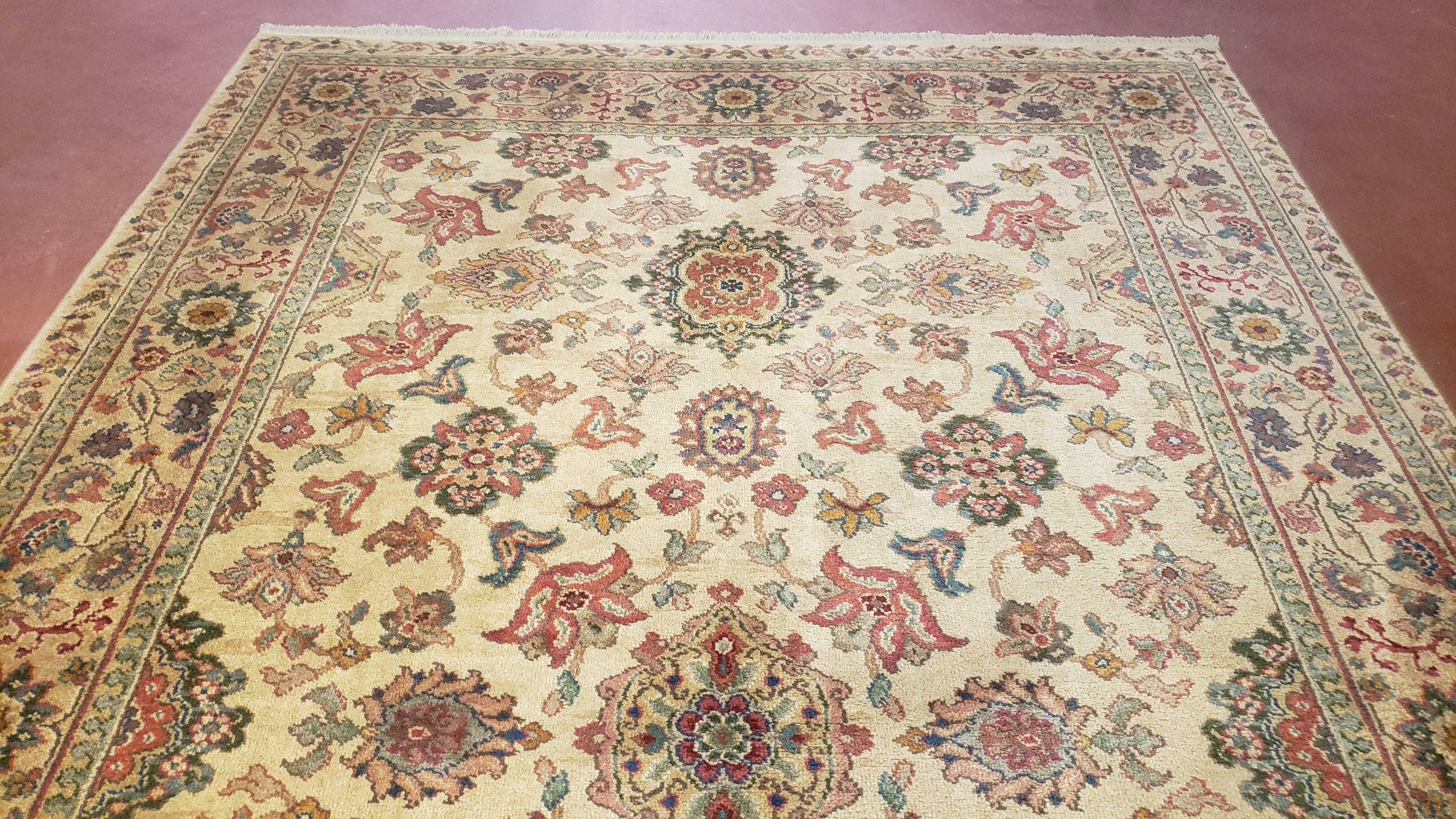 6x9 Karastan Samovar Rug Teawash 900-906 Feraghan Sarouk Pattern 5'9" x 9" Wool Carpet USA Vintage Nice Pair B - Jewel Rugs