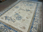 6' X 9' Vintage Hand Made Chinese Silk Rug PHOENIX Birds Flower Nice Beige/Ivory - Jewel Rugs