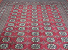 6' X 9' Vintage Handmade Bokhara Turkoman Pakistan Wool Rug Carpet Red Nice - Jewel Rugs