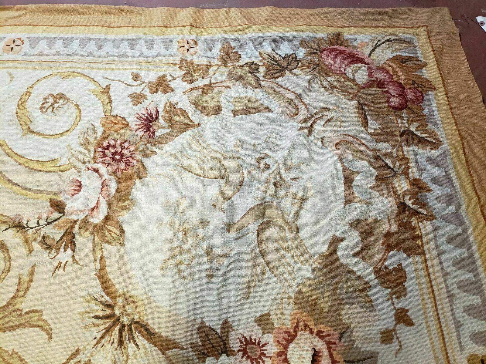 10' X 14' Handmade French Aubusson Savonnerie Design Needlepoint Rug Nice - Jewel Rugs