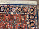 5.9 x 9 Karastan Serapi Rug #729, Wool Karastan Carpet, Original 700 Series, Red and Dark Blue, Discontinued, 6x9 Vintage Karastan, Nice - Jewel Rugs