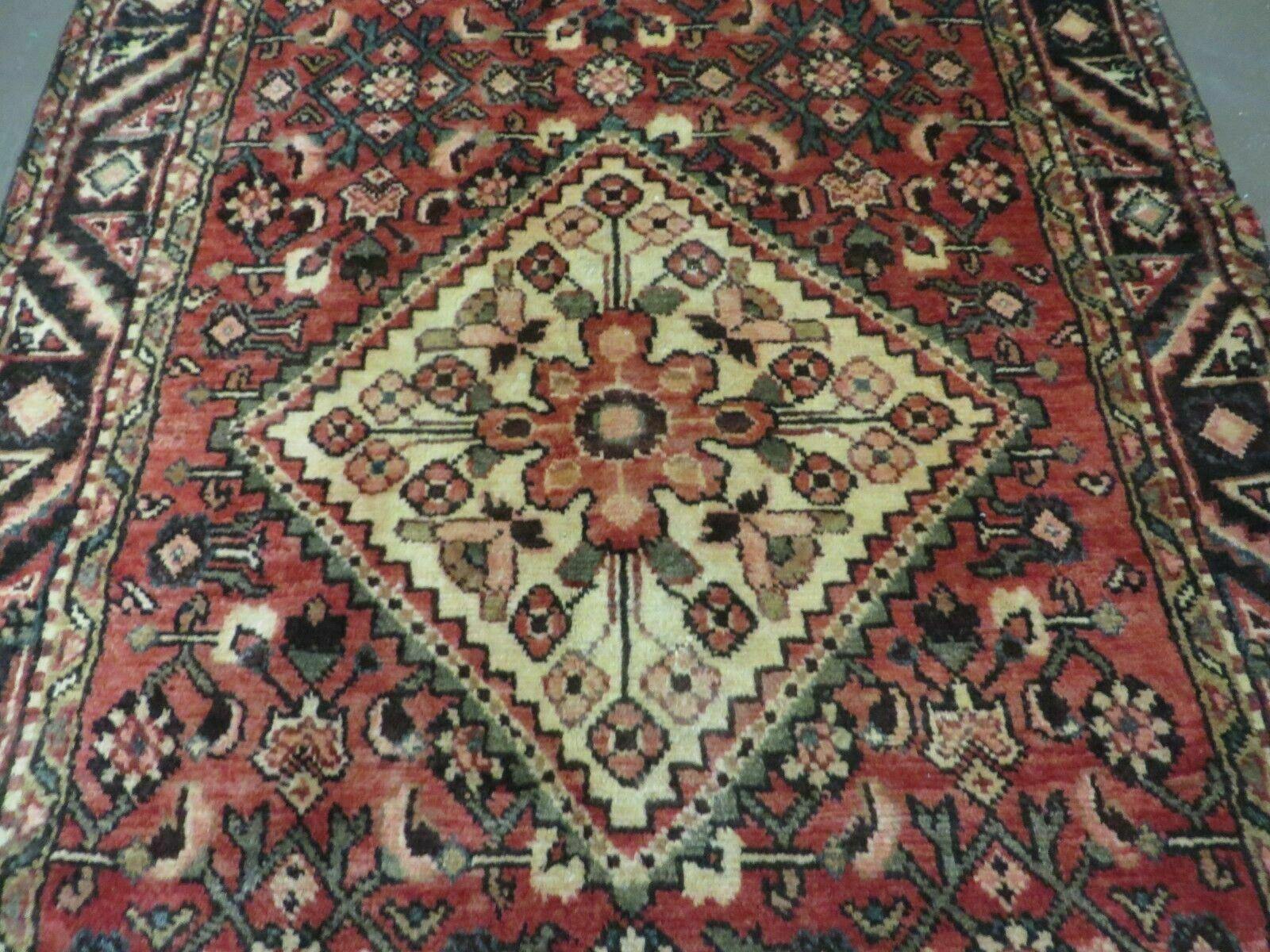 3' 5" X 10'4" Antique Handmade Turkish Wool Runner Rug - Jewel Rugs