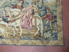 37" X 47" Medieval Royal Hunt Tapestry Marc Waymel Franklin Mint 1984 With Rod - Jewel Rugs