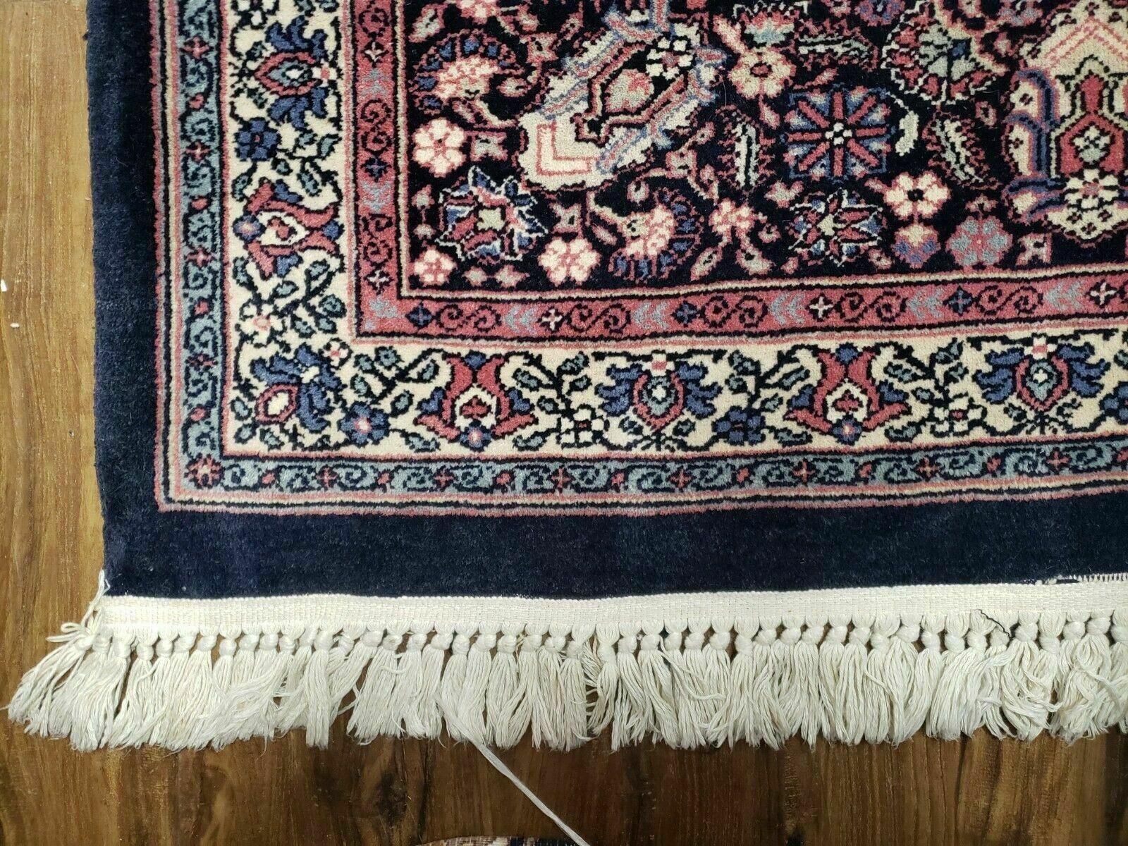 11' X 16' One-of-a-Kind Vintage Turkish Hand Made Wool Rug Hand Knotted Blue Wow - Jewel Rugs