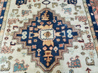 6' X 9' Vintage Handmade India Geometric Oriental Rug Wool Hand Knotted Carpet - Jewel Rugs