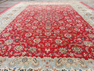 10x13 Oriental Carpet, 10 x 13 Handmade Rug Red, 13x10 Wool Rug, 10x13 Turkish Rug, 10x13 Persian Rug, Oversized Rug, Palace Sized Rug, Nice - Jewel Rugs