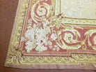 9' X 12' Gorgeous Handmade Flat Pile Wool Rug French Aubusson Weave Savonnerie - Jewel Rugs