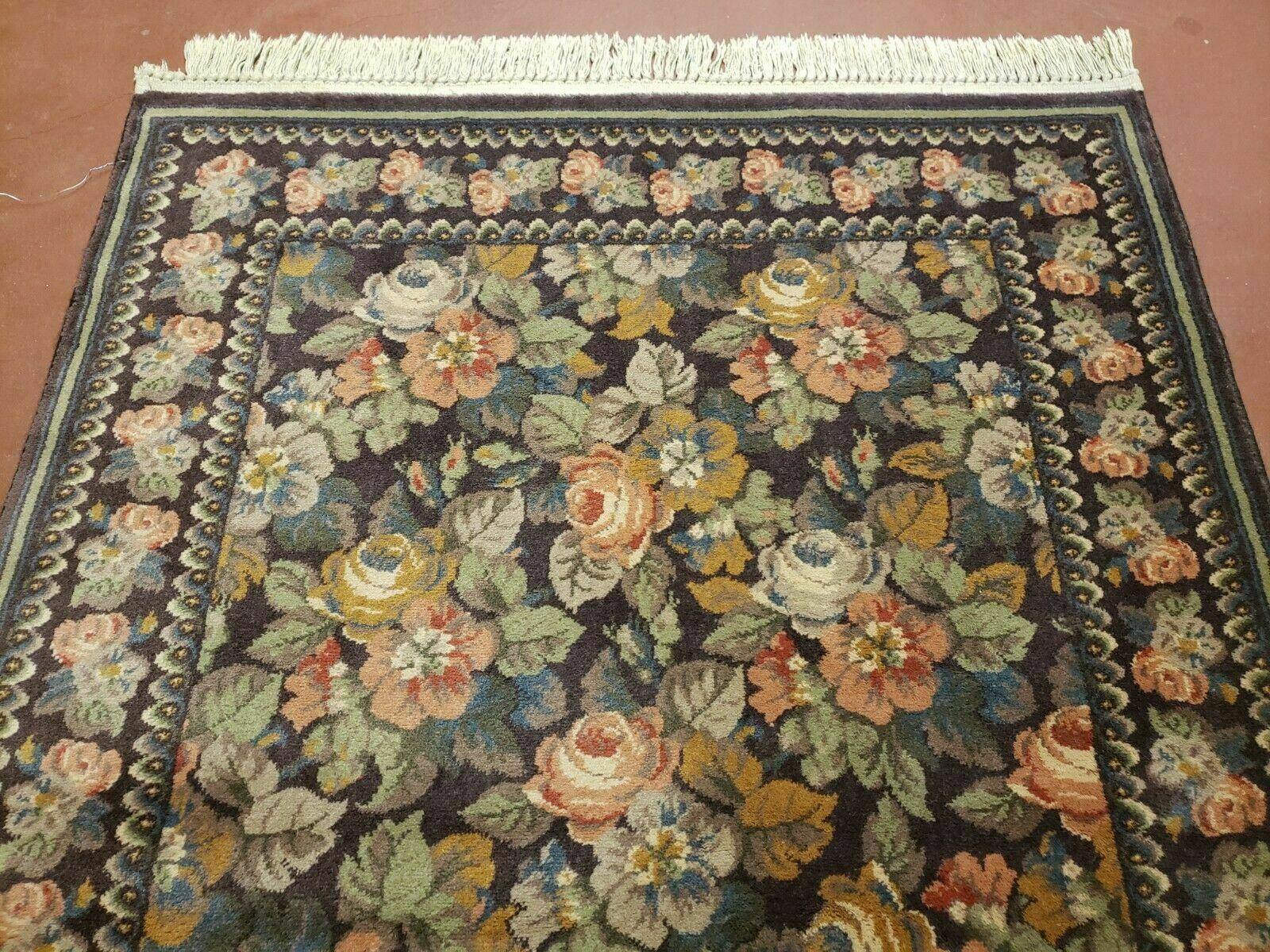 3' 11" X 5' 6" Karastan Rajasthan Collection Windsor Rose Design # 440-98201 - Jewel Rugs