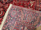 8' X 11' Vintage Handmade India Oriental Hand Knotted Wool Rug Carpet Red Nice - Jewel Rugs