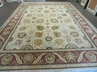 9' X 12' Vintage Handmade Wool Rug Pakistani Floral Design Nice Vegetable Dye - Jewel Rugs