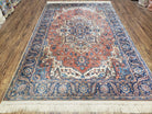 Karastan Rug 5' 9" x 9', Vintage Karastan #744 Antique Serapi Pattern, USA Made Pure Wool Pile Carpet, Original Karastan Carpet, 6x9 Rugs - Jewel Rugs