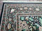 9' X 12' One-Of-A-Kind William Pakistan Oriental Hand-Knotted Wool Green Black - Jewel Rugs