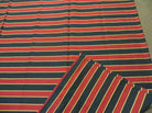 8' X 10' Indian South Western American Wool Blanket Kilim Rug Flat Weave Stripes - Jewel Rugs