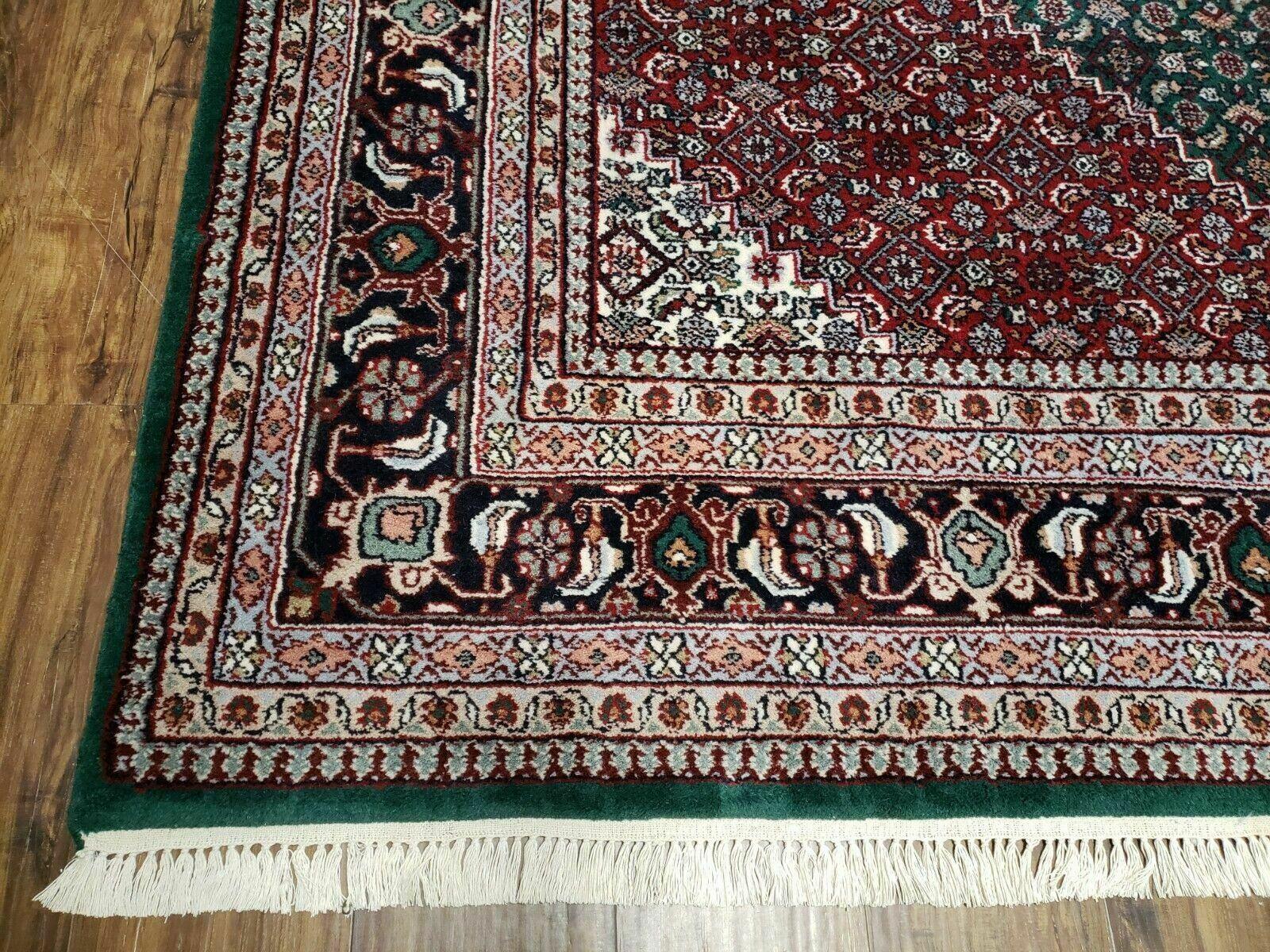 8' X 10' Vintage Handmade India Wool Rug Hand Knotted Carpet Herati Pattern - Jewel Rugs