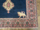 4' X 6' Antique Handmade Turkish Ghiordes Wool Rug Veg Dyes Organic Lion Nice - Jewel Rugs