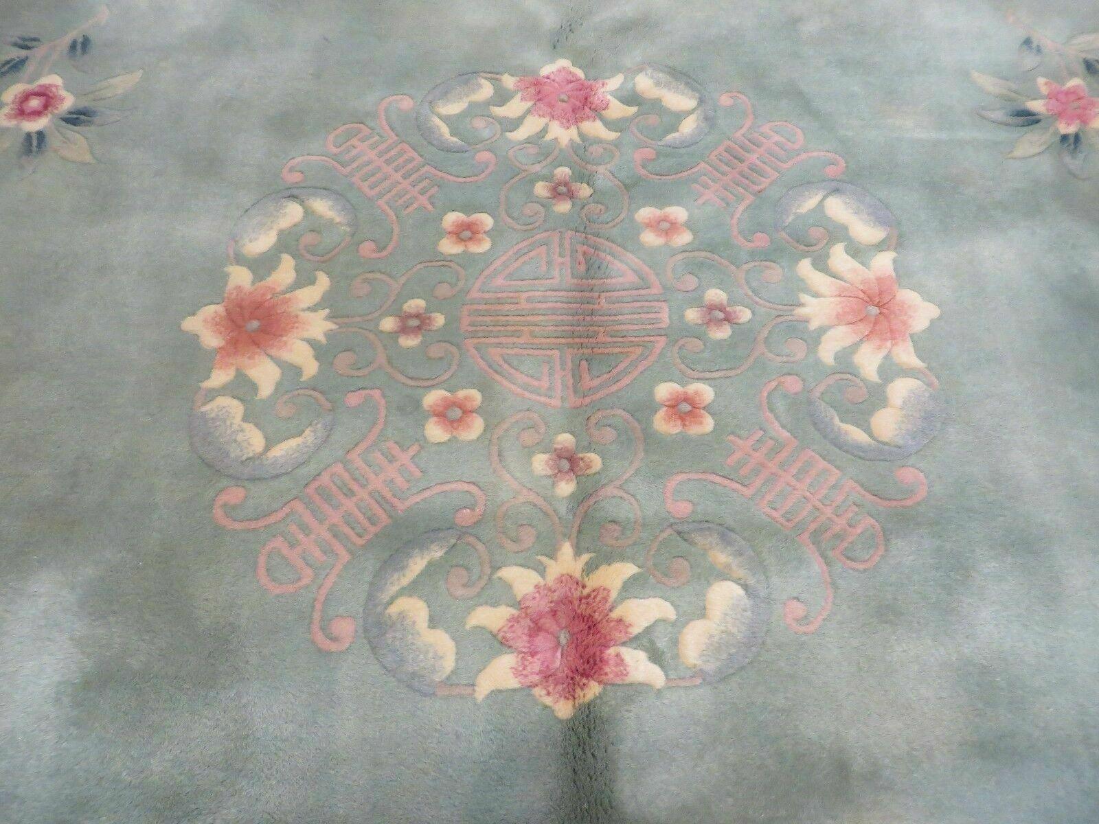 8' X 10' Handmade Art Deco Aubusson Chinese Rug Plush Carpet 90 Line Nice - Jewel Rugs