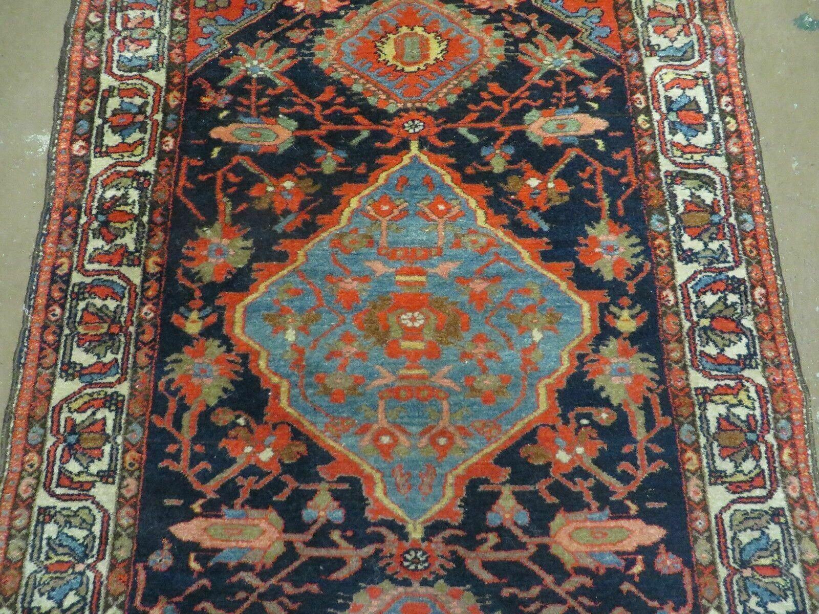 3' X 5' Antique Handmade Turkish Geometric Floral Oriental Wool Rug Vegy Dyes - Jewel Rugs