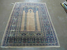 4' X 6' Antique Handmade Turkish Mehrab Prayer Wool Rug Lantern Beautiful - Jewel Rugs