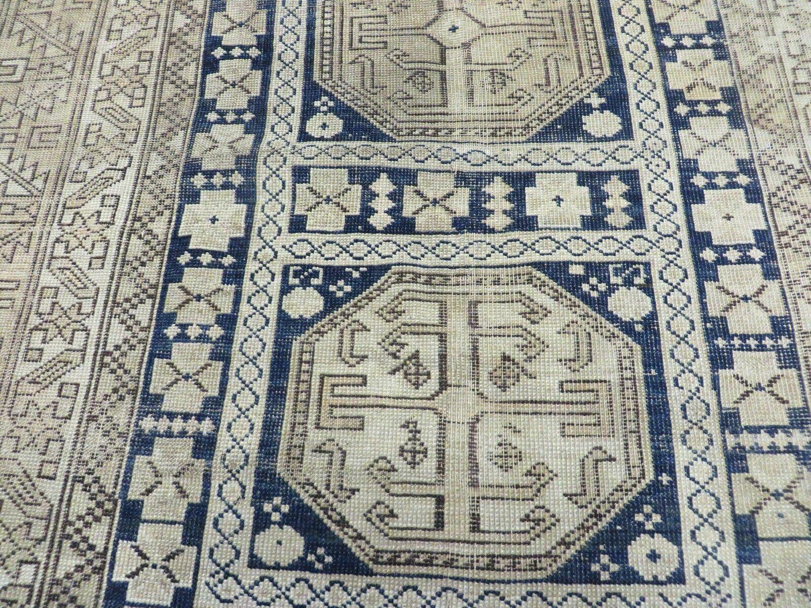 4' X 5' Antique 1880 Handmade Caucasian Shirvan Wool Rug Estate Found - Jewel Rugs