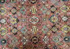 Karastan Rug 8.3 x 11.7, Karastan Williamsburg Rug Kirman Vase #557, Vintage Discontinued Wool Karastan Area Rug Red Oriental Floral Allover - Jewel Rugs