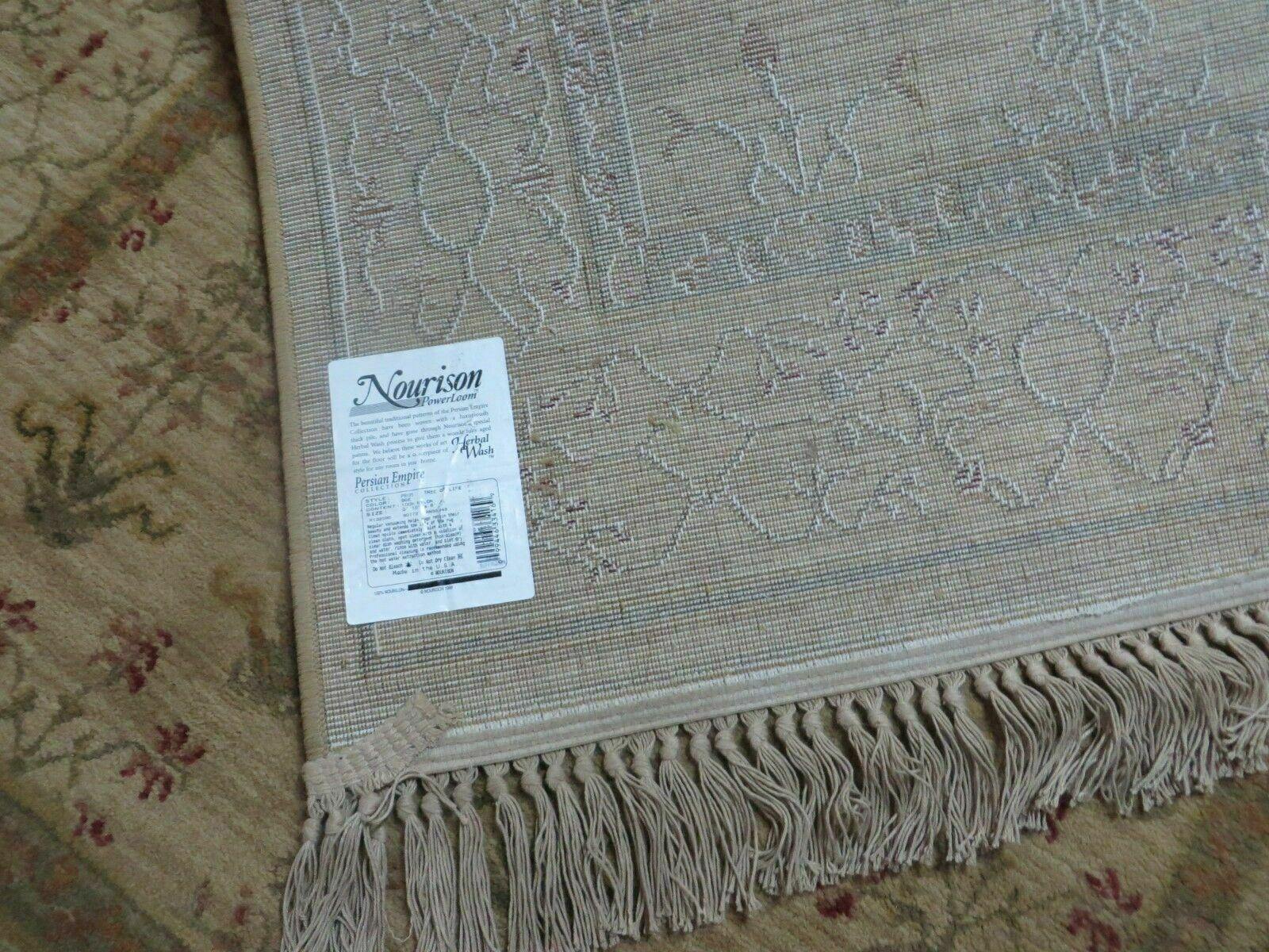 4' X 6' Nourison Power Loom Rug Floral Empire Made In Usa Herbal Wash Nice - Jewel Rugs