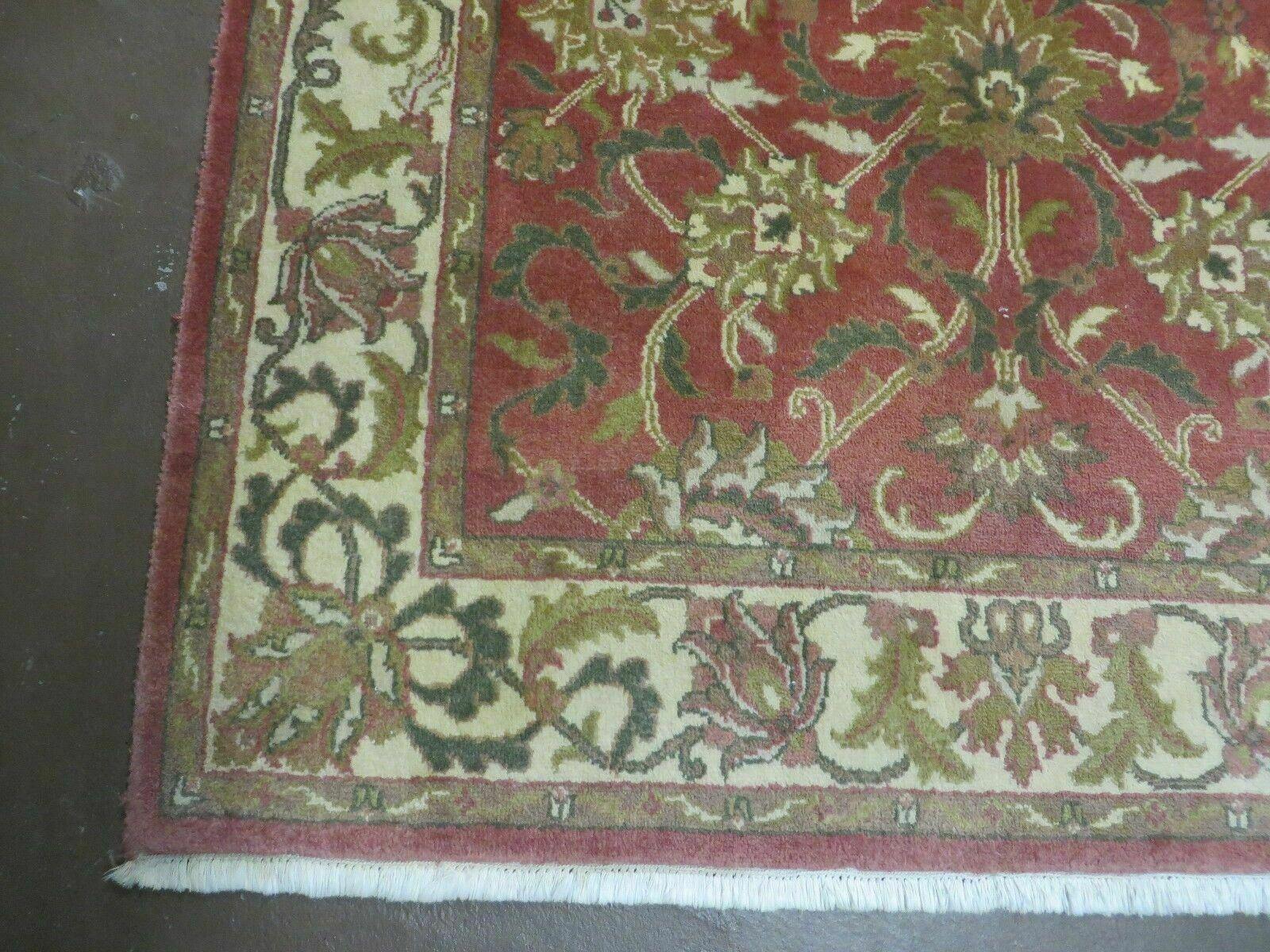 4' X 6' Handmade Indian Agra Wool Rug Veg Dyes # M708 Nice - Jewel Rugs