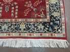 4' X 6' Vintage Fine Handmade Indian Wool Rug Carpet Vegetable Dyes Red Nice - Jewel Rugs