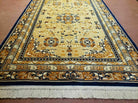 5' 9" X 9' Vintage Karastan Cathay Medallion # 727 American Made Wool Rug Nice - Jewel Rugs