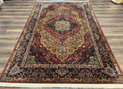 Karastan Rug 5.9 x 9 Medallion Kirman #700/718, Original Karastan Collection 700 Series, Discontinued Wool Karastan Carpet Vintage 6x9 Rug - Jewel Rugs