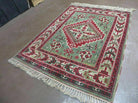 4' X 6' Vintage Handmade Turkish Kazak Design Wool Rug Carpet Nice - Jewel Rugs