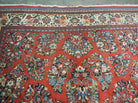 5' X 8' Handmade Fine India Oriental Wool Rug Red Organic Colors Floral Nice - Jewel Rugs