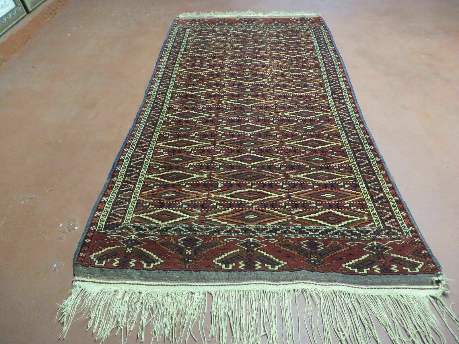 4' X 8' Antique Handmade Russian Bokhara Turkoman Yamud Wool Rug Carpet Nice - Jewel Rugs