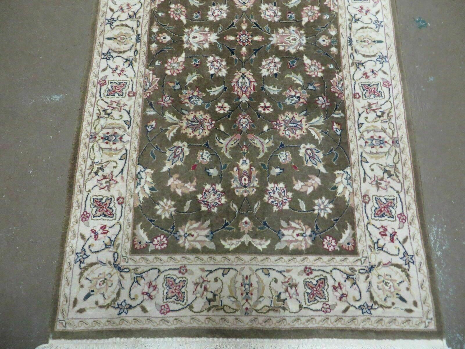 3' X 5' Handmade Indian Jaipur Wool Rug Carpet Nice # 844 Black - Jewel Rugs